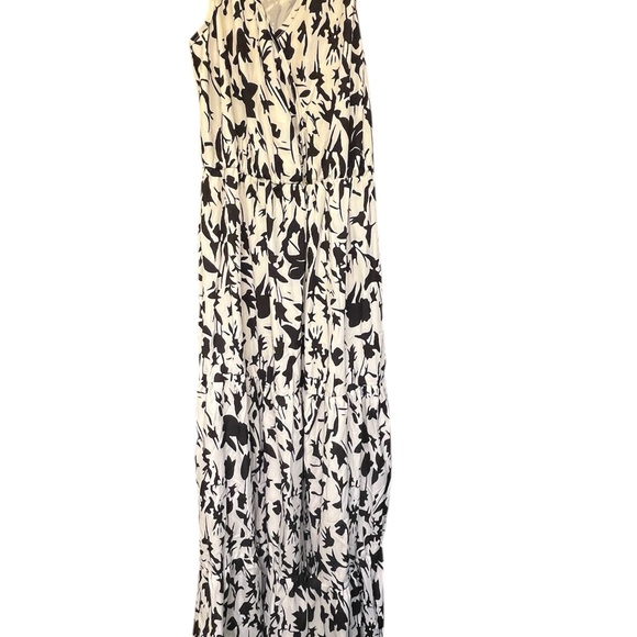 *2* Black and White Sleeveless‎ V-Neck Maxi Sundress-Sz Small - Picture 6 of 6